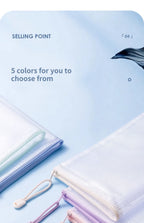 5/10/20pcs Mesh Zipper Bag Jigsaw Bag Zipper Bag for Organizing Classroom Organization Plastic Zipper Bag A4 Size Board Gam Amag