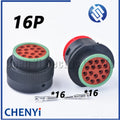 16 Pin Automotive waterproof connector HDP20 CBL series socket HDP26-24-16SN HDP24-24-16PN HDP26-24-16SE HDP24-24-16PE For Jcb