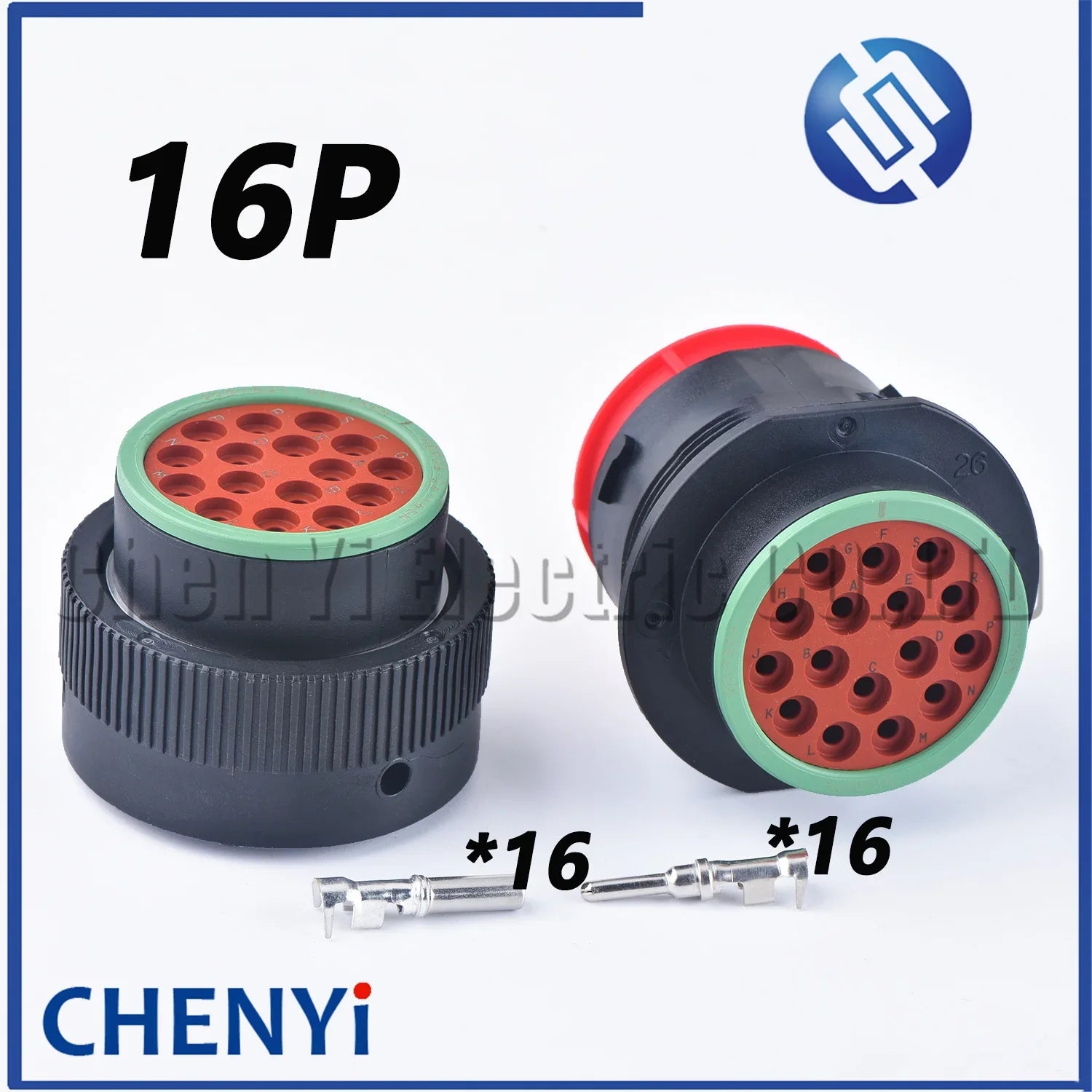 16 Pin Automotive waterproof connector HDP20 CBL series socket HDP26-24-16SN HDP24-24-16PN HDP26-24-16SE HDP24-24-16PE For Jcb