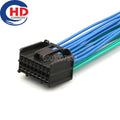 16 Pin 13520382 Black Automobile Female Connector Wire Harness Plastic Housing Unsealed Socket AC Assembly