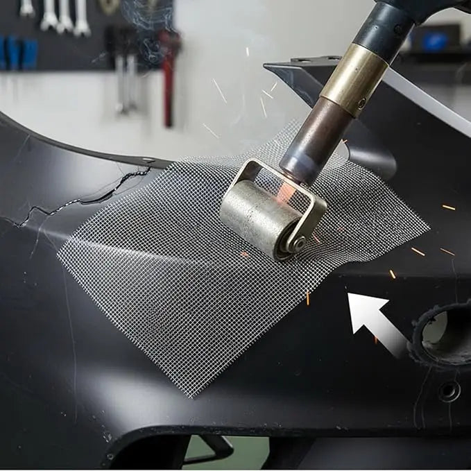 Car Bumper Stainless Steel Repair Mesh Plastic Crack Repair Mesh Welding Wire Mesh Net for Bumper Body Hood Vents 15x20cm
