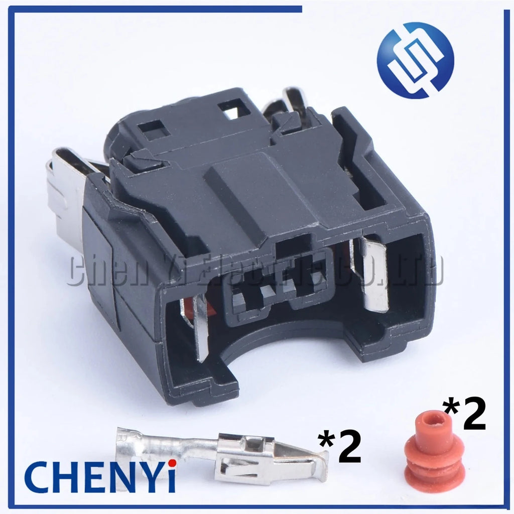 1 set 2 pin car waterproof female car waterproof harness protection housing fuel Injector auto connector For EV1 efi series