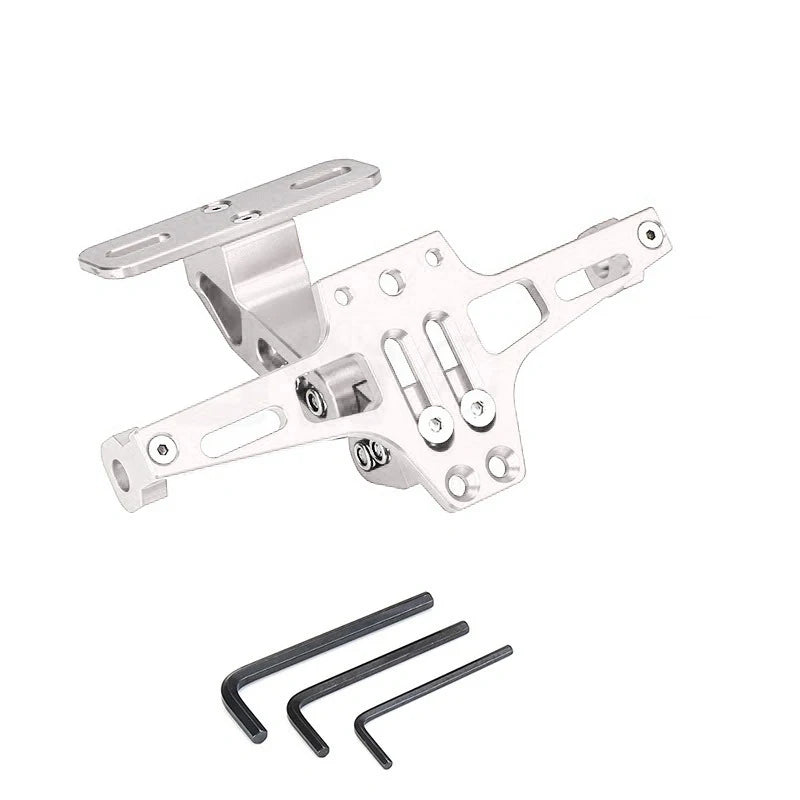 Universal Adjustable Motorcycle License Number Plate Bracket Rear Turn Signal Lamp Holder CNC Aluminum Eliminator Kits