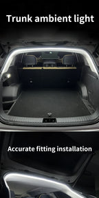 Car High Brightness Trunk Lighting Ambient Light Interior Decoration LED Wiring Free Automatic Sensing Tailgate 2/4M Strip Amagi