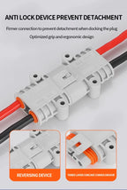 5/20/100 Sets  50A Parking Air Conditioning Connector Power Waterproof Plug 12V/24V High-power Car Lithium Battery Plug