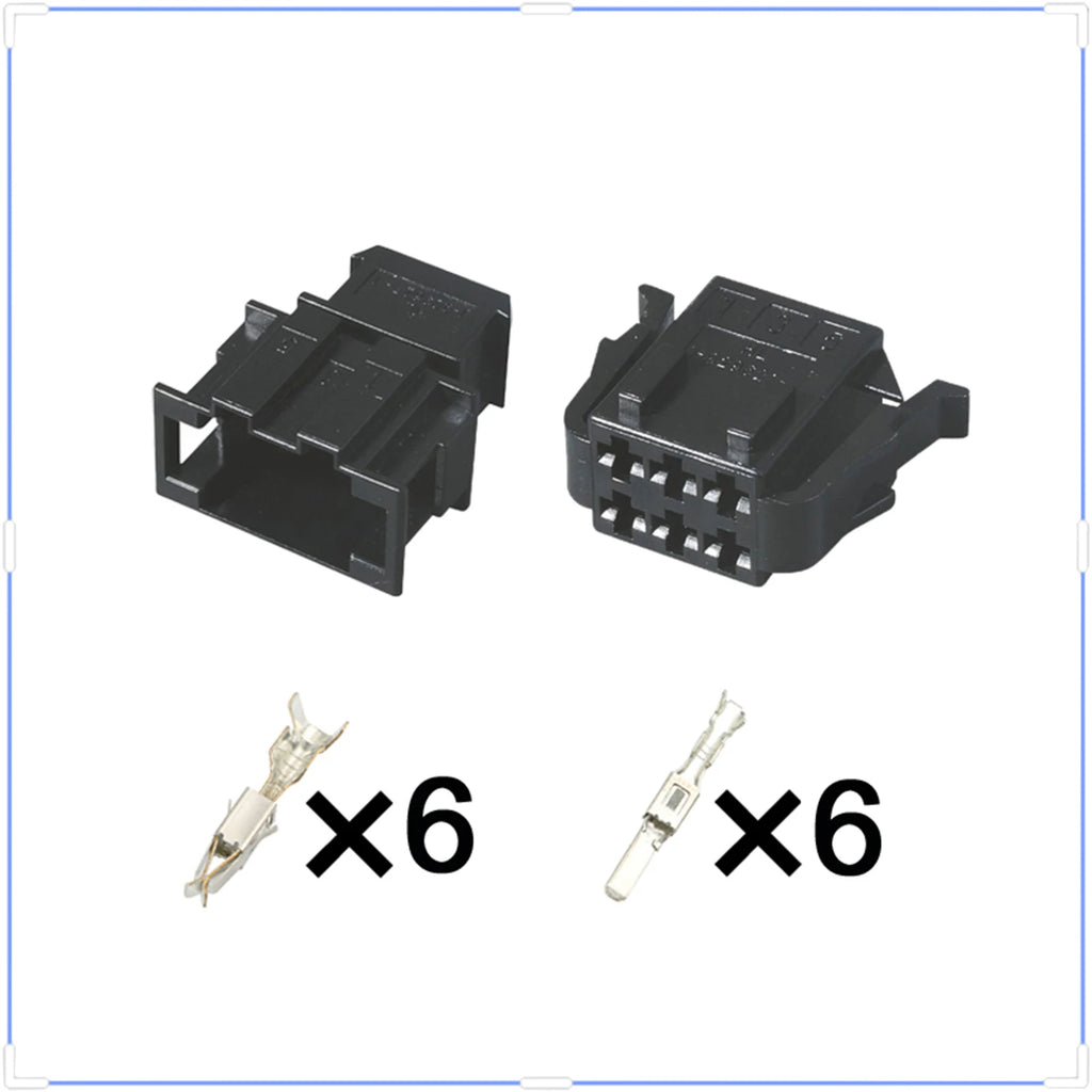 6Pin Connector Unsealed 2.8mm Male Female Connector Automotive Housing Wiring Harness Cable Plug for VW 1-929627-1 1-929621-1