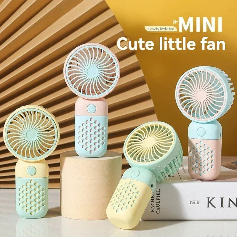 Motorcycle Portable Mini Fan Handheld Fan Lightweight Handy Fan Pocket Size Low Noise Small Electric Student Gift Outdoor Amagi