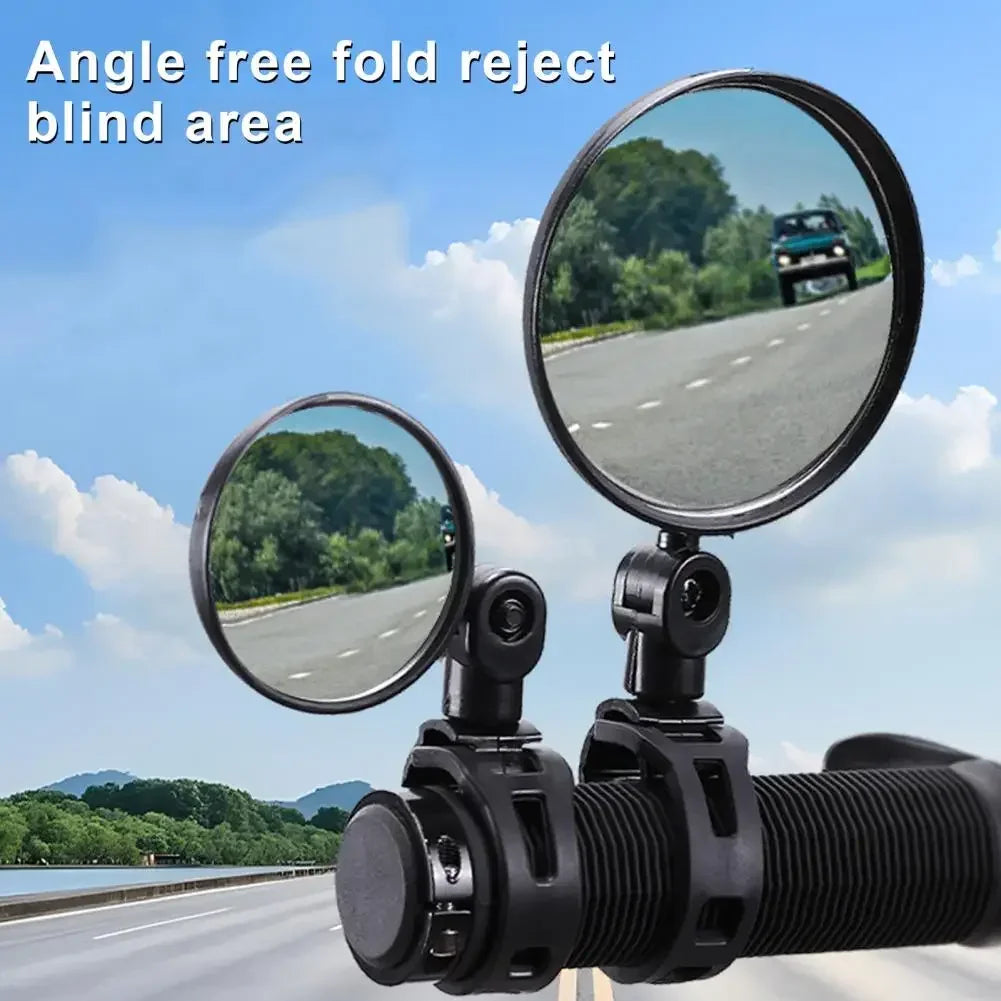 Universal Bicycle Handlebar Mirror 360° Adjustable Rear View for Bike Motorcycle Cycling Safety Amagi Mount Design Amagi
