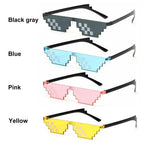 8 Bit Thug Life Sunglasses Pixelated Men Women Brand Party Eyeglasses Mosaic UV400 Vintage Eyewear Unisex Gift Toy Glasses Amagi