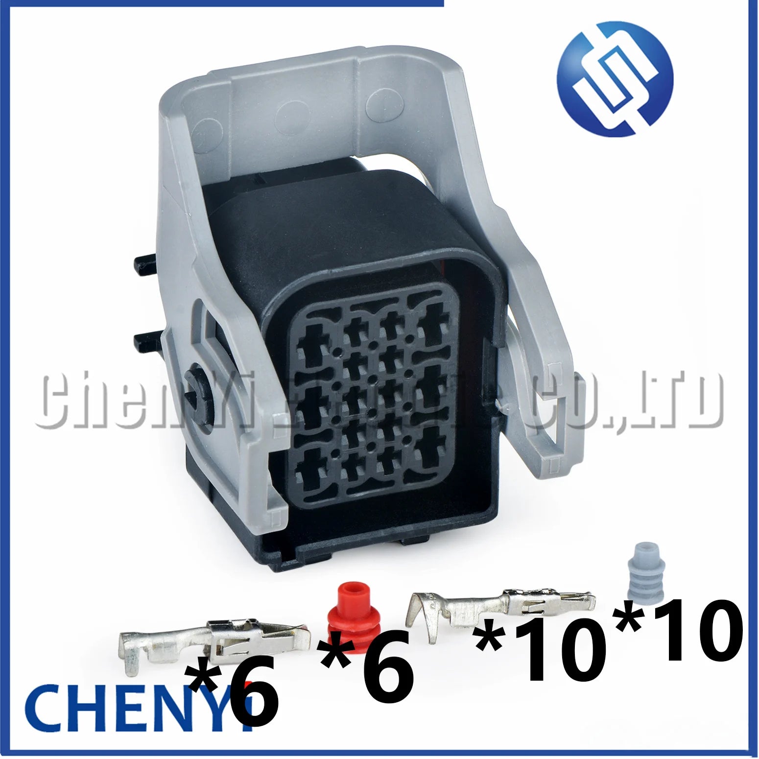 16 Pin Automotive waterproof connector Car Automotive headlight engine front bumper assembly harness Plug 1743350-2 1743354-2
