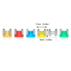 24pcs Auto Car Truck Motorcycle Fuses 5A 10A 15A 20A   Mixed Sizes Low Profile Kit Micro Mini Blade Fuse