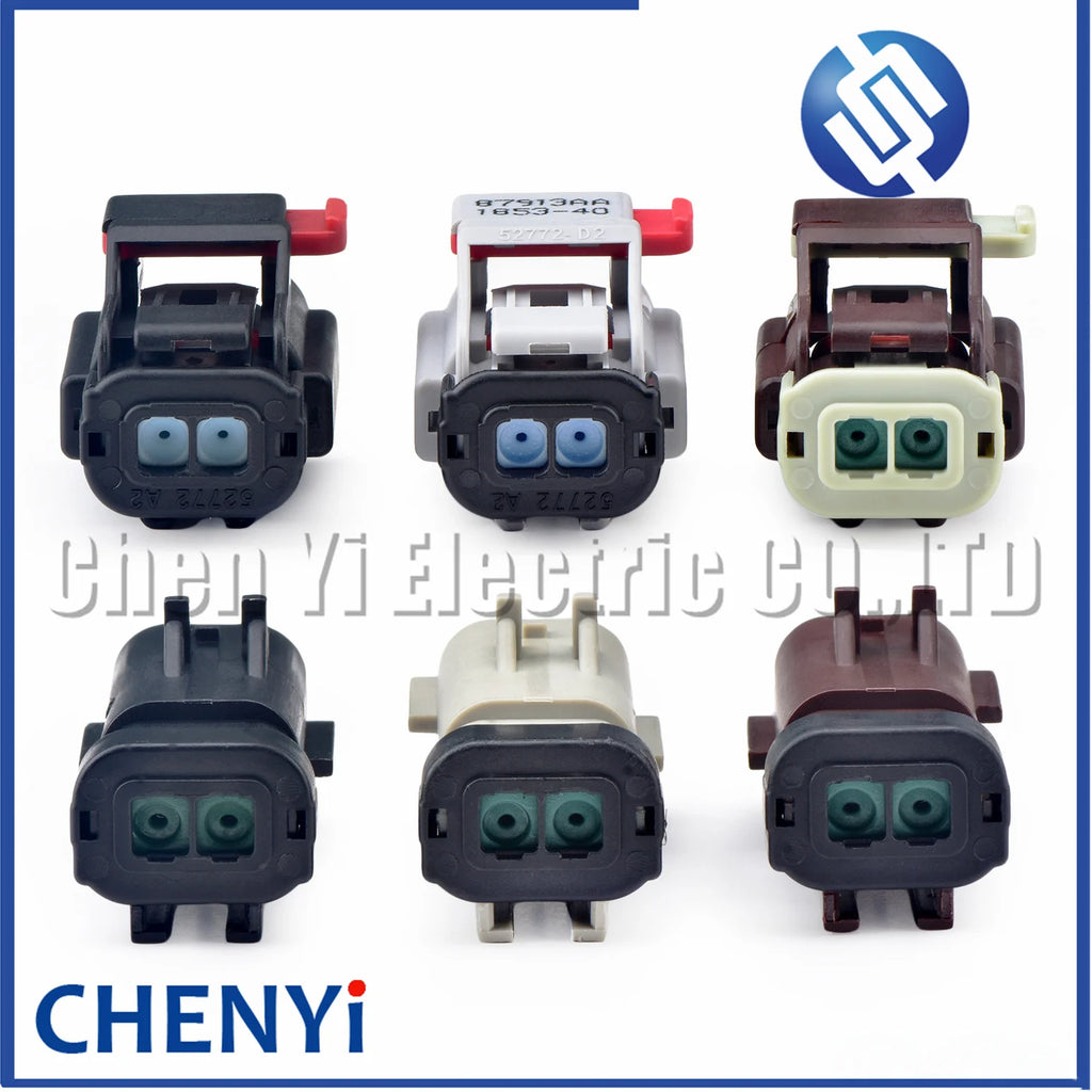 2 Pin automotive waterproof connector Air solenoid valve plug 54200207 54200261 54200206 For Cummins Jeep Lincoln Chrysler