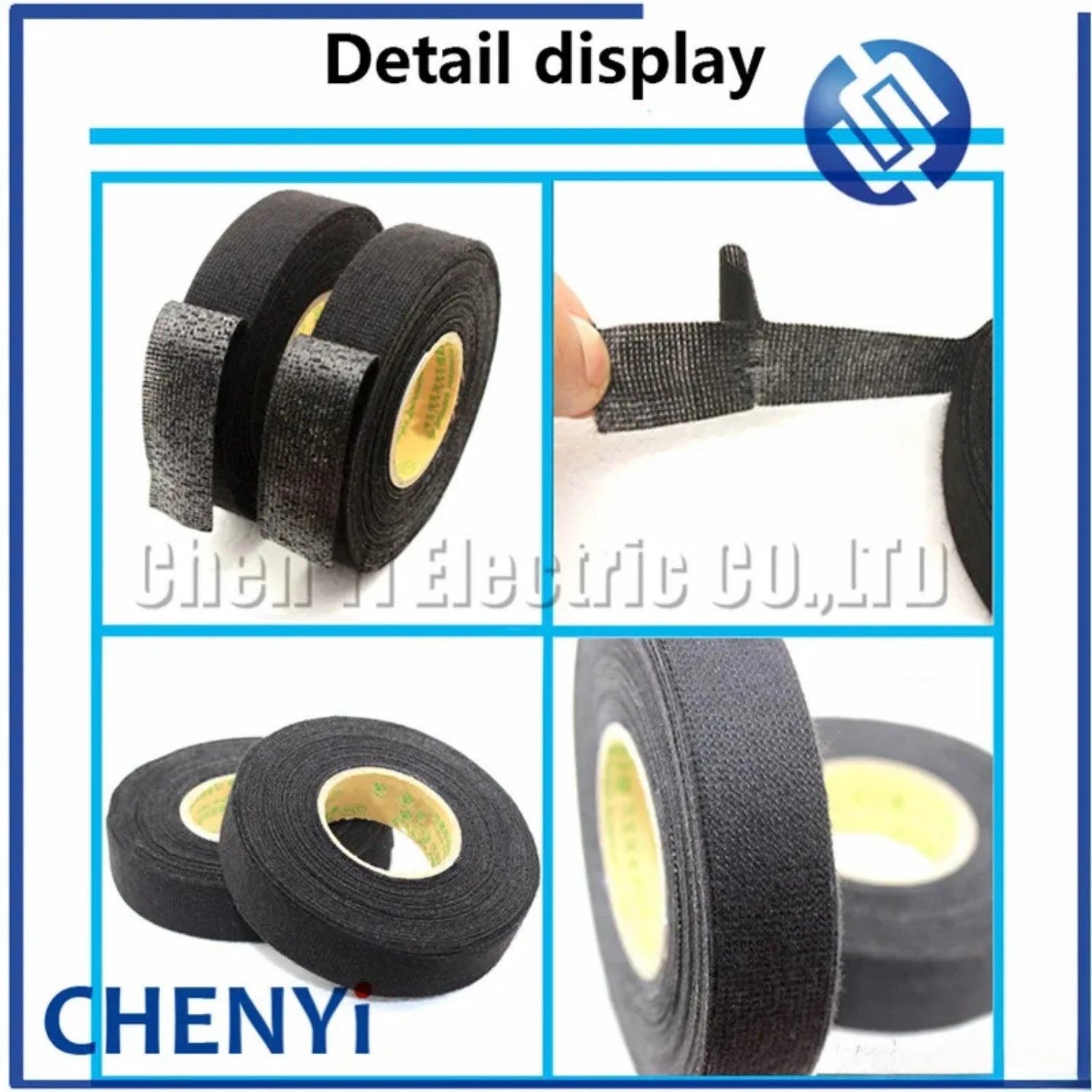 15M*25mm 15M*19mm Dustproof Heat-resistant Wiring Harness Tape Looms Wiring Harness Cloth Fabric Tapes Adhesive Cable Protection