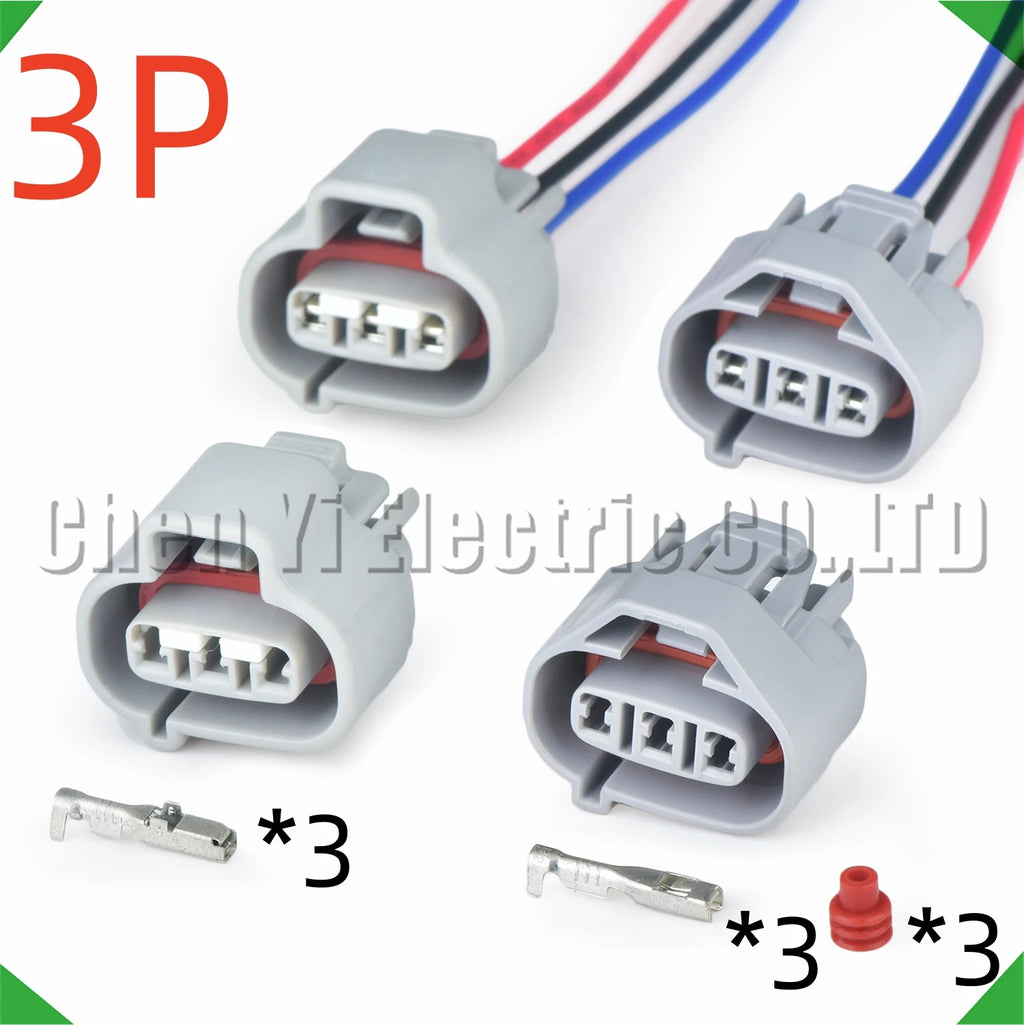 3 pin automotive connectors idle speed motor wire harness plug 6189-0028 6240-5173 9098...