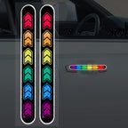 2PCS Car Reflective Sticker Mirror Safety Warning Tape Sticker Mark Styling Reflective Mirror Stickers for Auto Decor DIY Tape