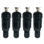 4pcs TPMS Tire Pressure Sensor Valve Stem Repair Kit For BMW 5 Series Black Tire Pressure Sensor Valve Stem Repair Kit