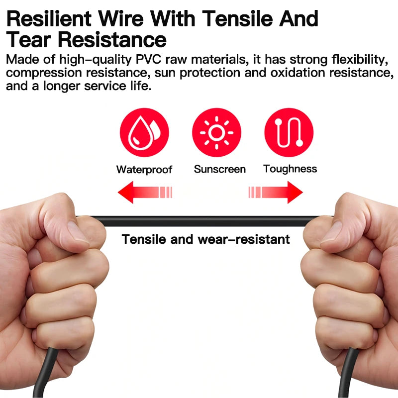 2m M8 Sensor Connector Cable, Straight & Right Angle Options, Male/Female, 3/4/5/6/8 Pin, Waterproof Molded Plug for Industry