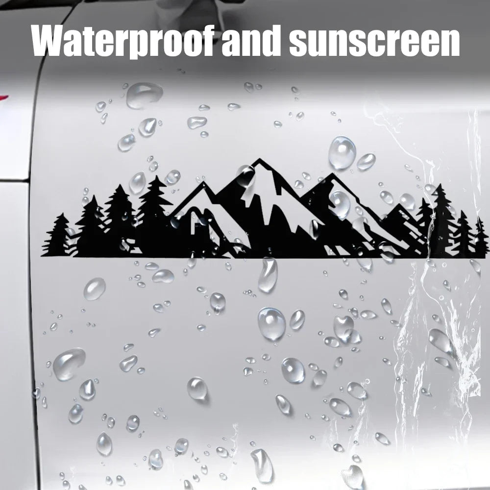 Car Exterior Stickers Forest Snow Mountain Styling Personalized Decals Car  Fashion Decoration Stickers Decorative Accessories