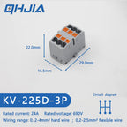 Fast Wiring Mini Rail-Type Quick Junction Box | 1-In-Multi-Out Plug-in Terminal Wire Connector for Easy Electrical Connection