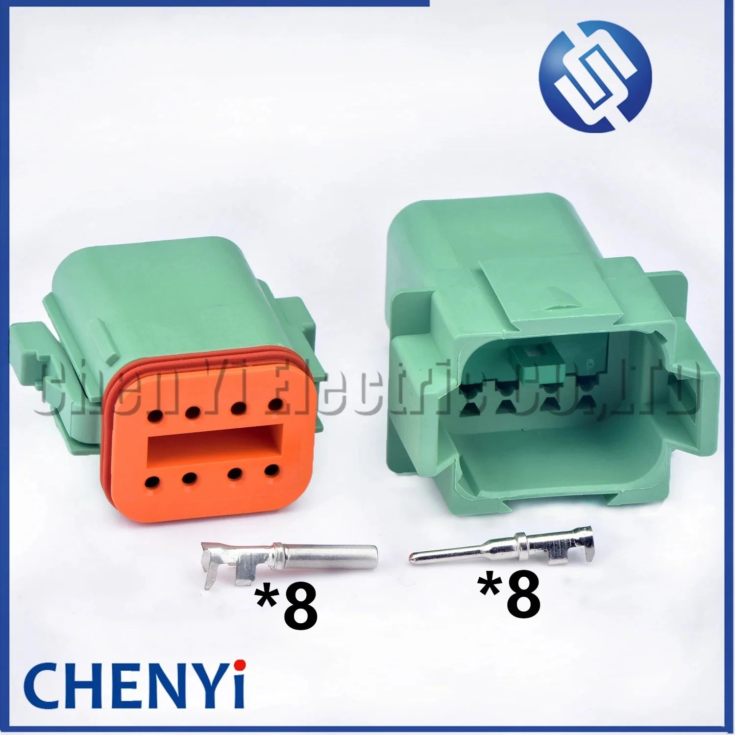 Green 8 Pin Male or Female Auto Waterproof Connector Sealed Plug DT06-8SC DT04-8PC DT06-08SC DT04-08PC with Pin For Deutsch