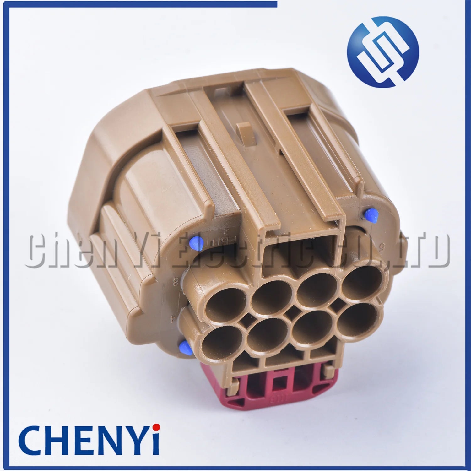 1 Set Brown 8 Pin 2.8mm series female automobile waterproof connector headlamp fog lamp turn lamp tail lamp plug 7283-6442-80