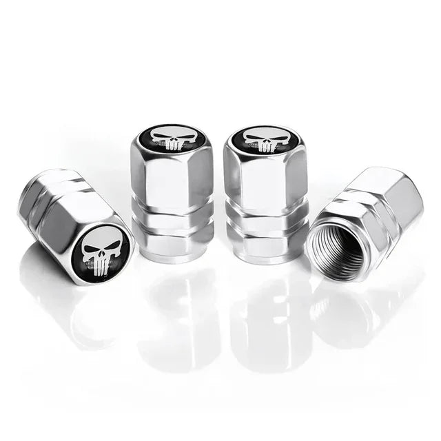Aluminum Car Tire Valve Stem Caps Wheel Nipple Cover AirCover Tire Valve Cap Set for Cars SUVs Bike Trucks and Motorcycles Tools