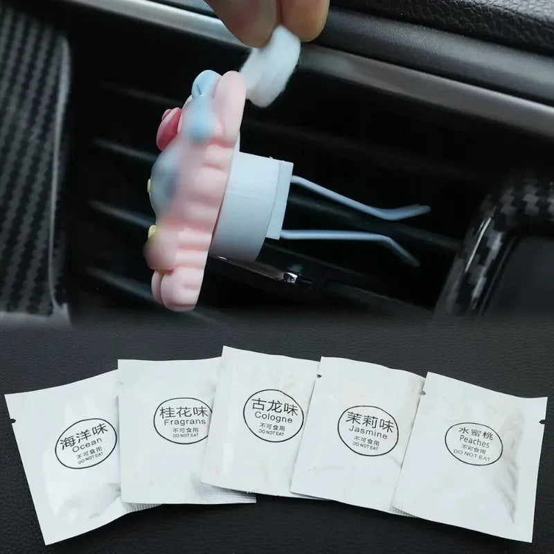 Car Air Freshener Solid Perfume Tablets Air Vent Perfume Refill Fragrances Car Interior Perfume Diffuser Tablet Accessories