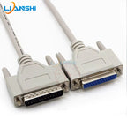 All-copper DB25 parallel port extension cable data cable connection wire, male to female 1.5/3 meters