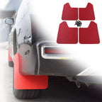 4pcs Fender Mud Car Auto Pickup Truck Plastics Flaps Mudguards Splash Guards Black/red Front And Rear Mudguard Mudflaps