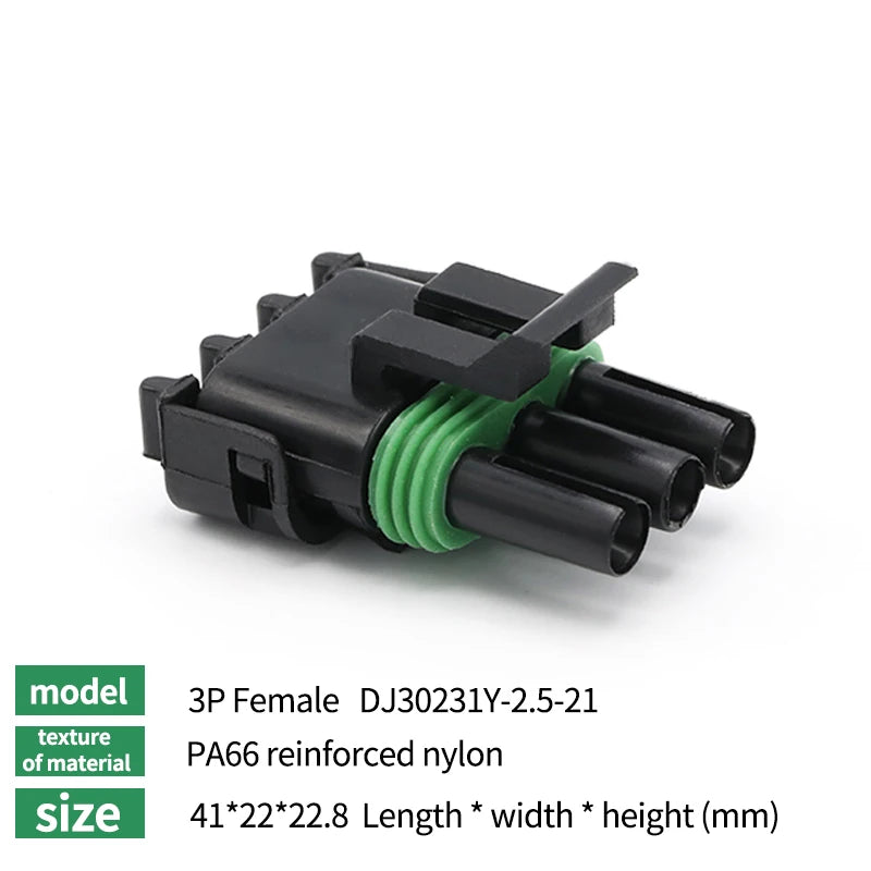 2.5 Series Automotive Waterproof Connector 1/2/3/4/6Pin Male And Female Plugs Haltech MAP TPS Wire Connector For GM