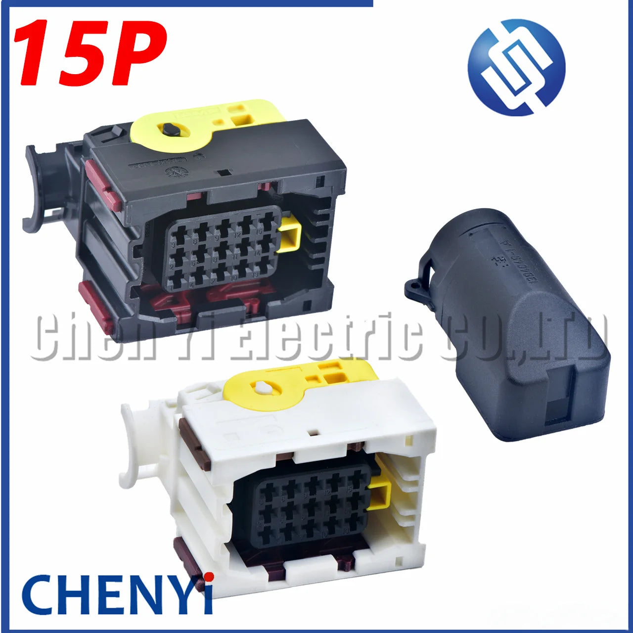 15 Pin ECU connector Female Socket Plug 1-1534126-1 2-1534126-1 1-1355218-2 1394049-1 With Pins Cover For  LEAVYSEAL Series