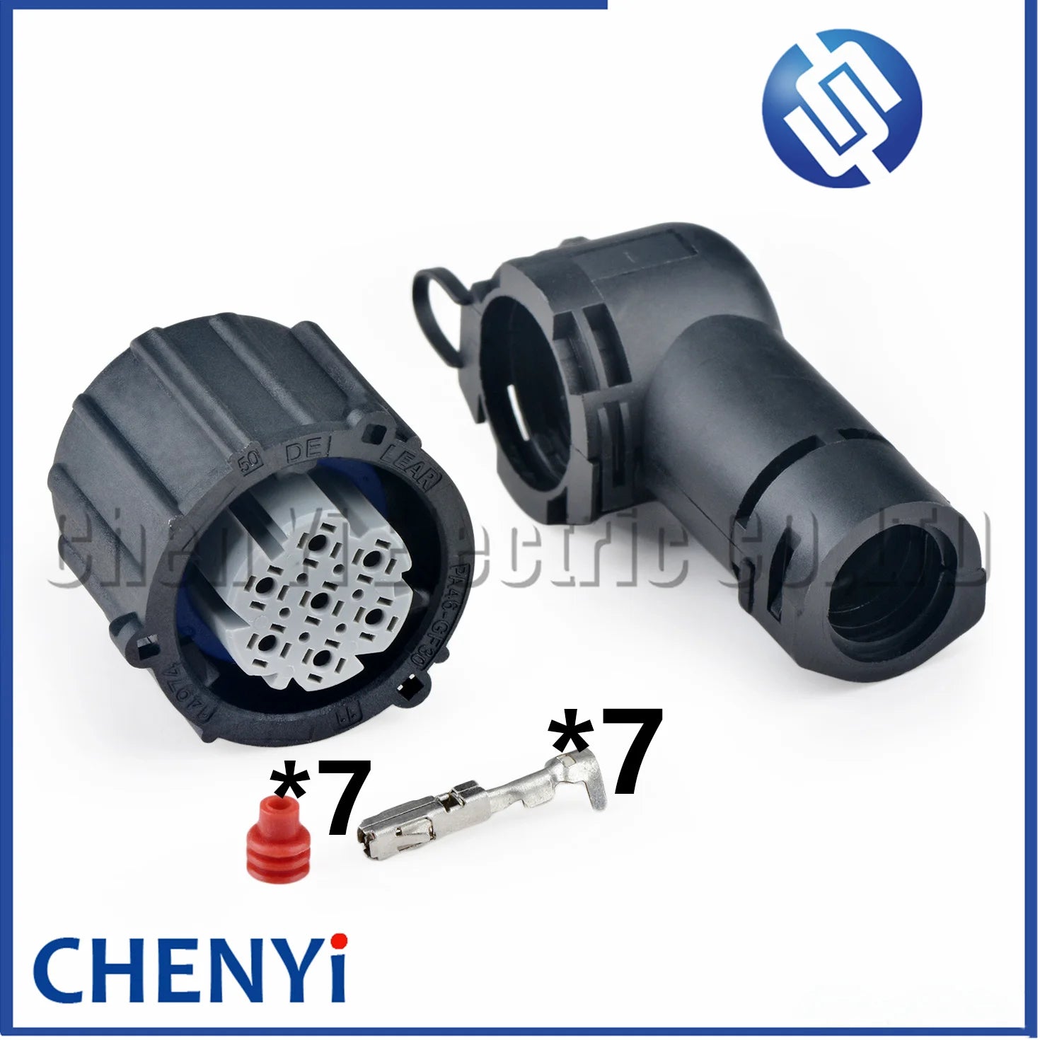 7 Pin circular Automotive waterproof connector truck Headlight wire harness Plug 18369.062.000 18369062000 For C7H G7S