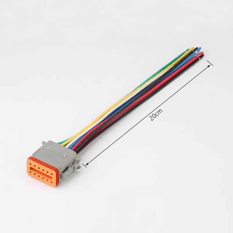DT04-2P/DT06-2S Automotive Waterproof Connector Harness Plug 2/3/4/6/8/12 Hole for Heavy Truck Plug