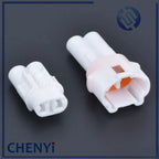 5 sets 2 Pin way MT090 Female or Male White Auto Connector Waterproof Automotive Plug For Motorcycle 6180-2181 6187-2171