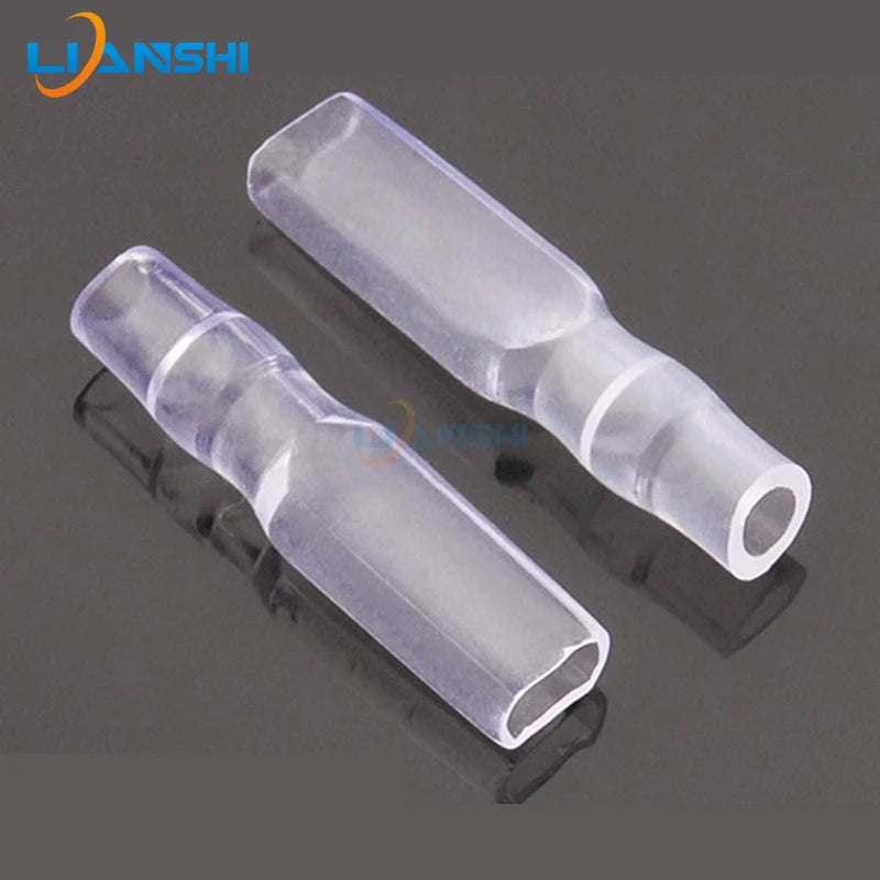500pcs 2.8-terminal PVC in-line terminal insulation sheath DR110-2.5