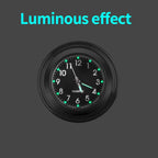 Universal 7/8 "Waterproof Chrome Motorcycle Bike Handlebar Mount Quartz Clock Watch Aluminum Luminous Clock Moto Black Amagi