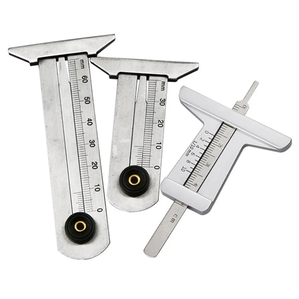1pc Car Tire Tread  Depthometer Measuring Ruler Ruler Tread Depth Inspection Vernier Caliper Tool Depth Indicator Gauge Gage