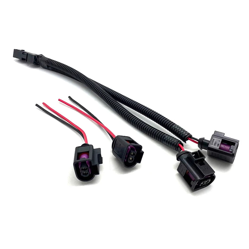 This cable harness is suitable for Audi, Skoda, Rapid, Kodiak, new Passat, horn, snail horn, plug and cable, one-to-two
