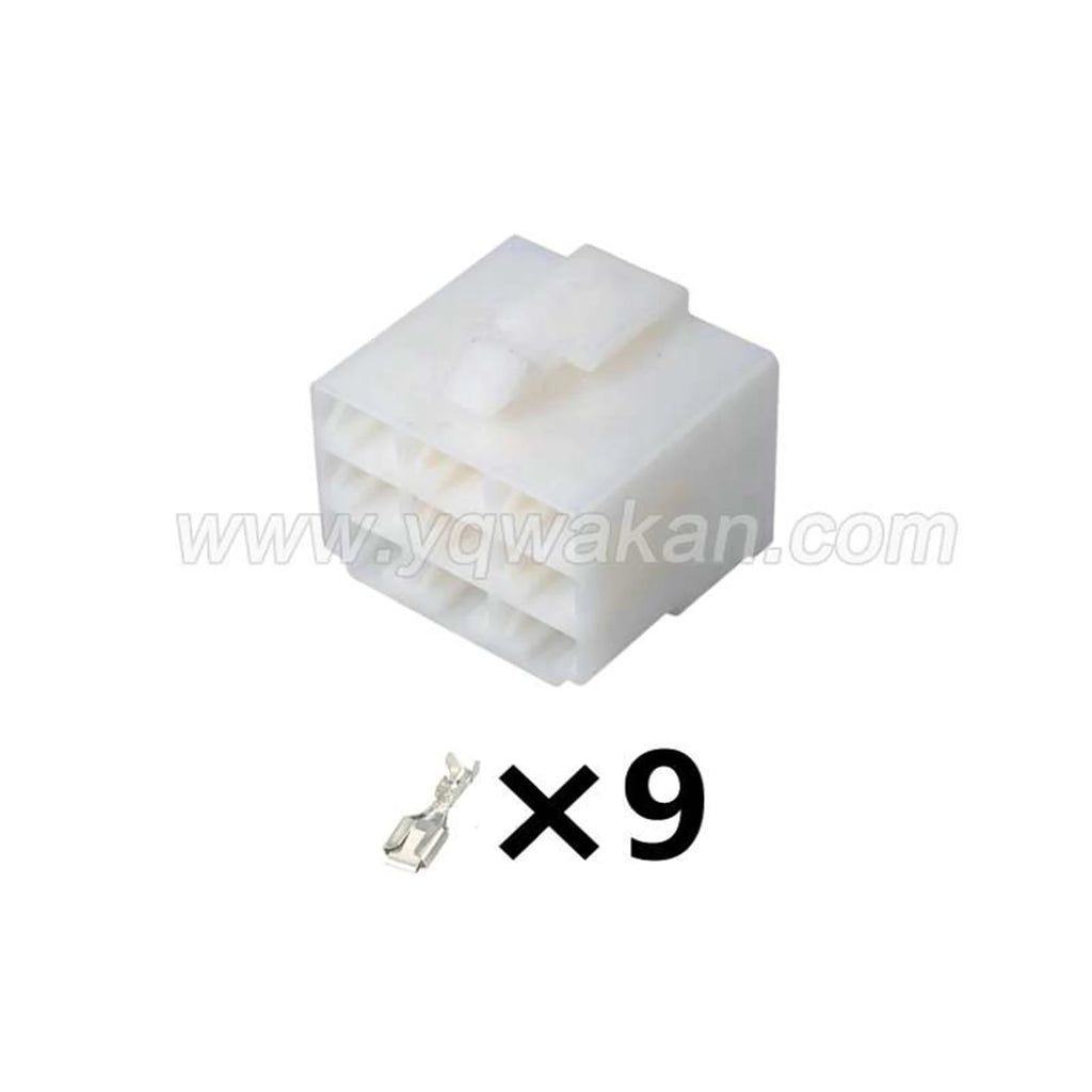 9-Pin Connector Unsealed 6.3mm Male Female Connector Wiring Harness Cable Plug For Ebike Car Terminal DJ7091-6.3-11/21