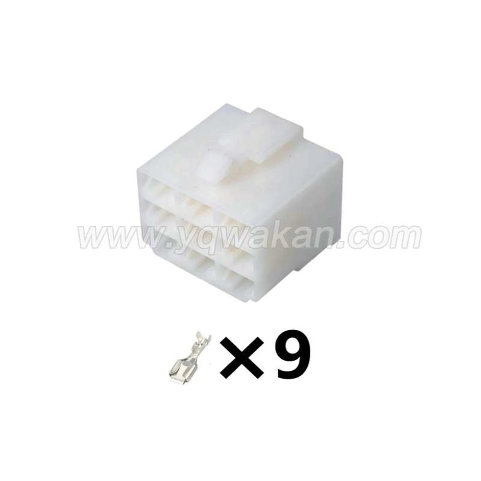9-Pin Connector Unsealed 6.3mm Male Female Connector Wiring Harness Cable Plug For Ebike Car Terminal DJ7091-6.3-11/21