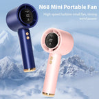 Motorcycle Portable Hand Fan 100 Wind Speeds Mini Turbo Handheld USB Rechargeable Highspeed Camping Cooling Electric Air Cooler