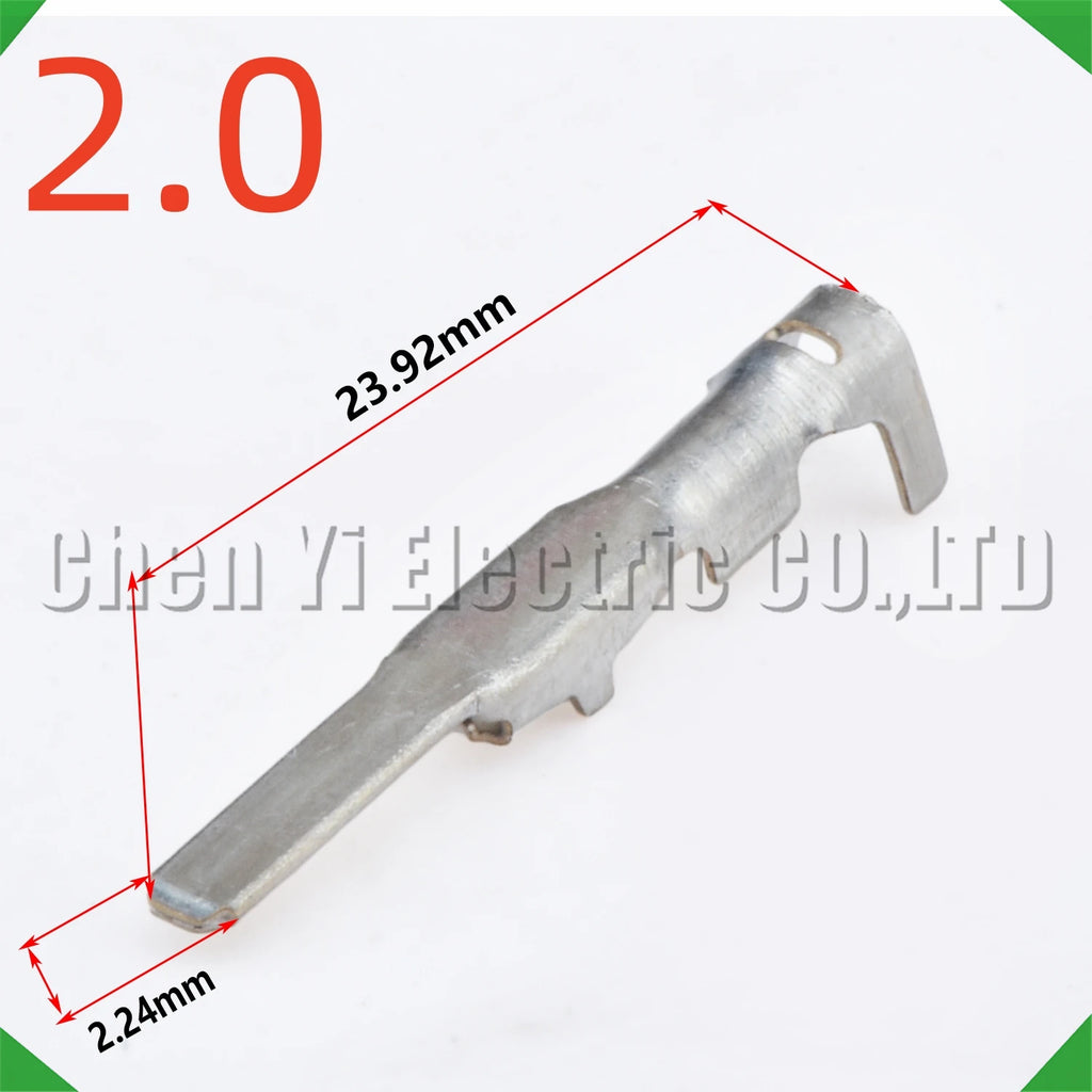 50 Pcs 2.0 mm Male or Female wire Crimp Pins For 8230-4282 8240-4422 Sheath Automotive ...