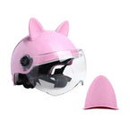 2pcs Motorbike Helmet Accessories Cat Ears Accessories Electric Car Children's Helmet Cartoon Modelling Cute Helmet Amagi