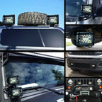 60W Car LED Work Light Bar Spot Flood Combo Pods Offroad Fog Lamp Waterproof Dust Proof  For SUV ATV UTV Car Accessories