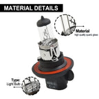 H13 9008 12V 55W Quartz Halogen Bulb White Halogen Bulb Car Headlight Bulb Quartz Material Car Accessories