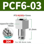 304 Stainless Steel Quick-Connect Air Hose Fittings - BSP 1/8",1/4",3/8",1/2 Pneumatic Pipe Connectors with Corrosion Resistance