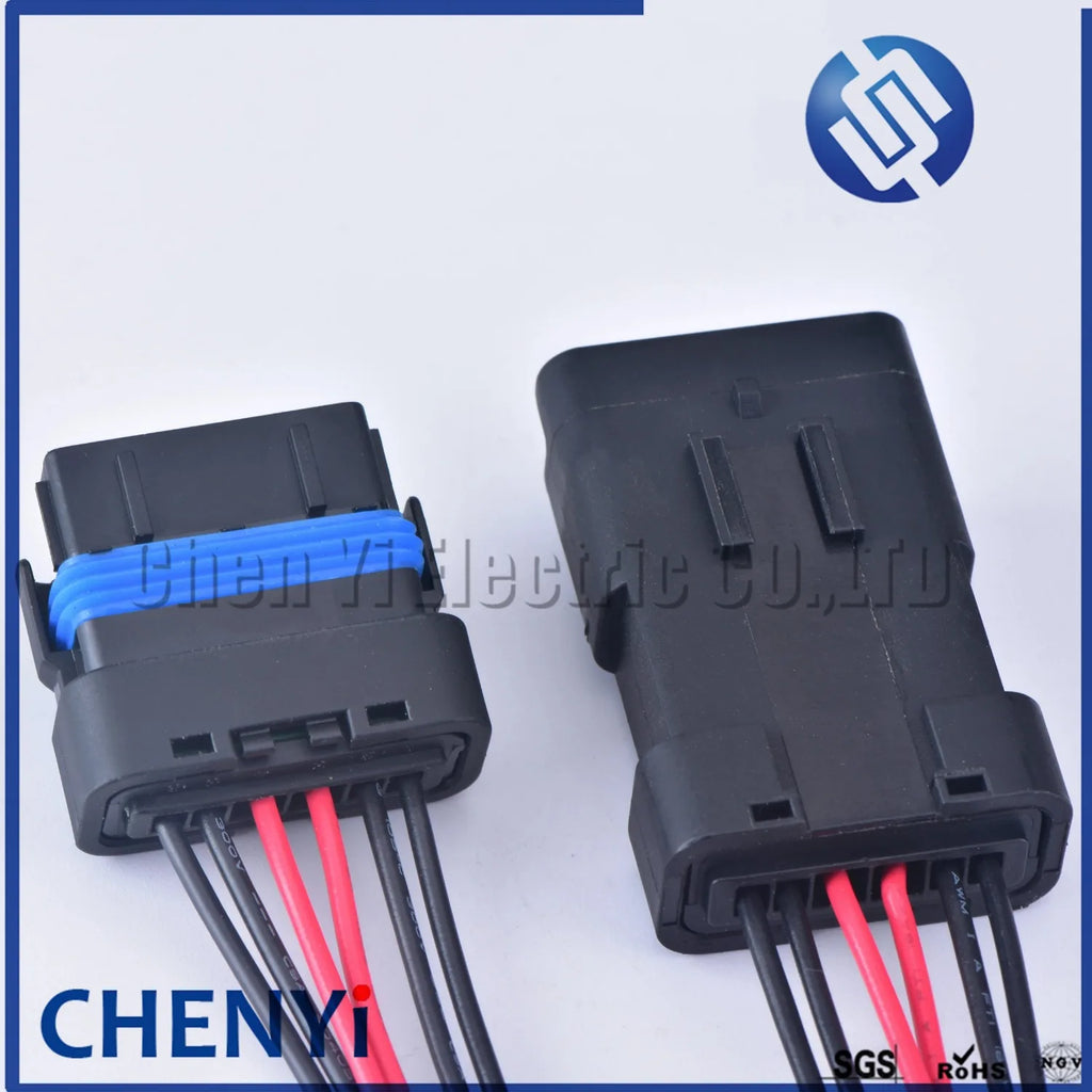 6 Pin Throttle Valve Plug Accelerator pedal connector Waterproof Electrical Connector With Pigtail For Renault Peugeot Citroen