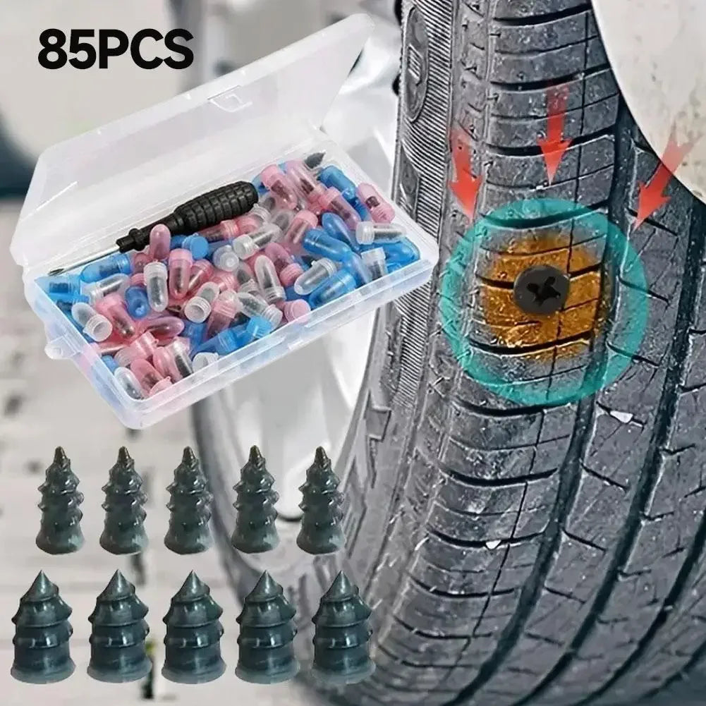 Tire Repair Screw with ScrewdriverFor Car Motorcycle Truck Universal Vacuum Tyre Repair Nails Tire Set Car Accessories Amagi