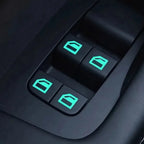 Car Window Lifter Stickers Car Night Glowing Interior Button Sticker Decals Car Lifter Switch Night Fluorescent Decoration