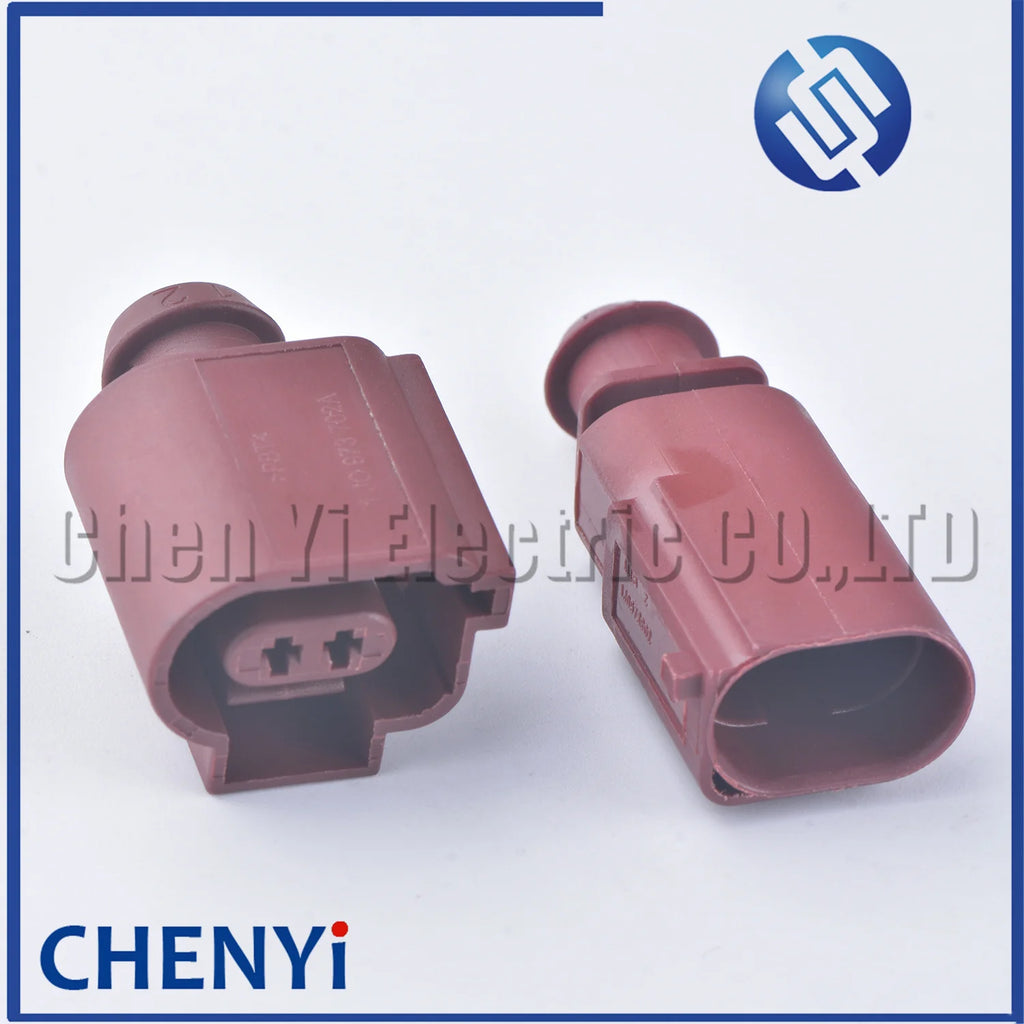 2 Pin Auto Connector Electric hand brake rear brake wheel cylinder motor Wire harness Plug 6X0973802A 1J0973702A 1J0 973 702A